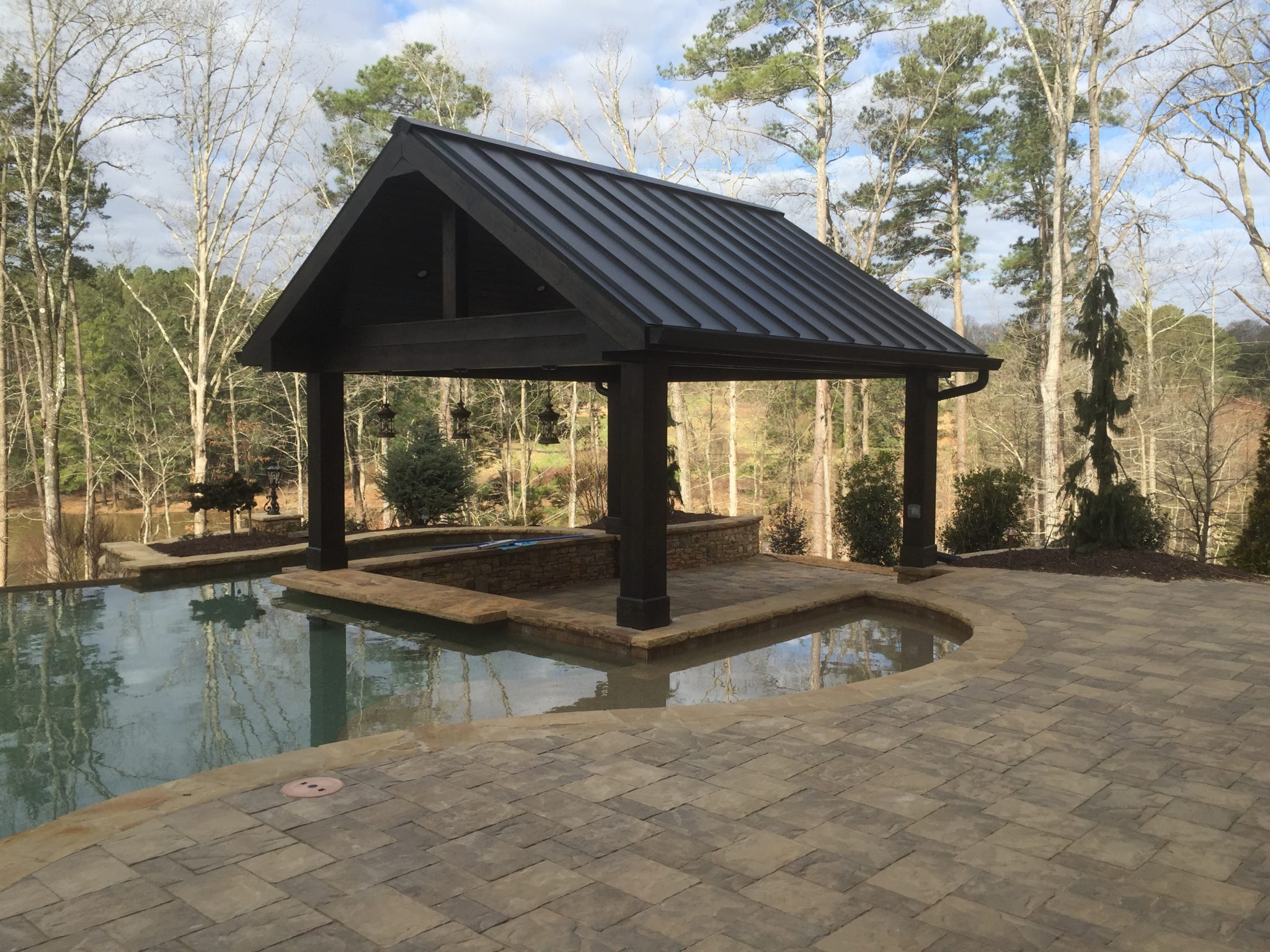 Outdoor Living, Outdoor Kitchen, Pool Cabana Designed and Built by Georgia Classic Pool
