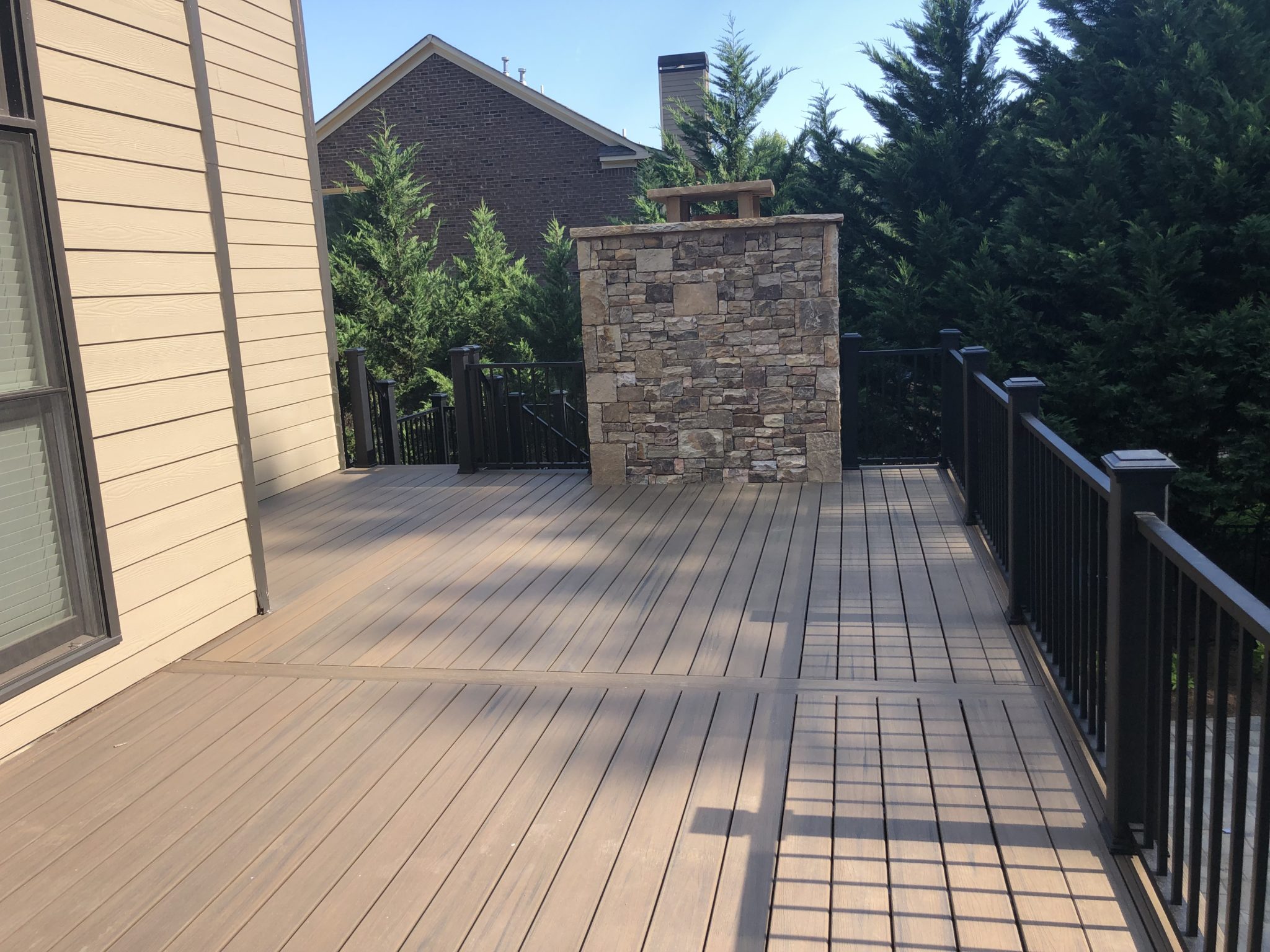 Wood Deck Designed and Built by Georgia Classic Pool
