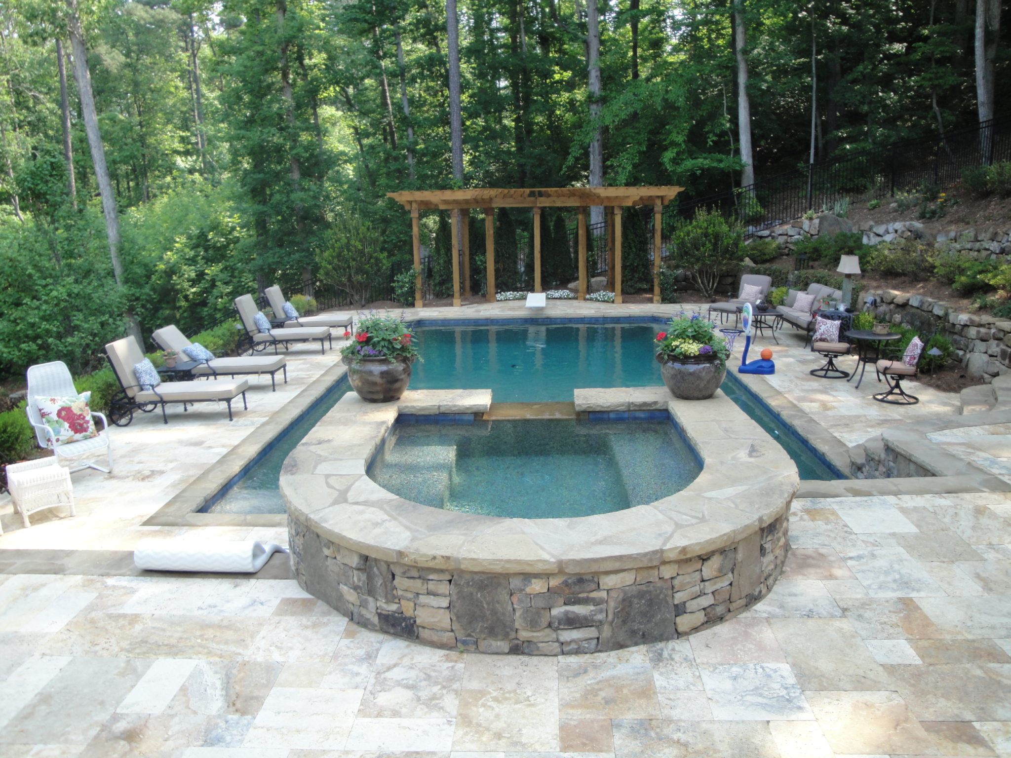 Luxury Custom Swimming Pool Designed and Built by Georgia Classic Pool