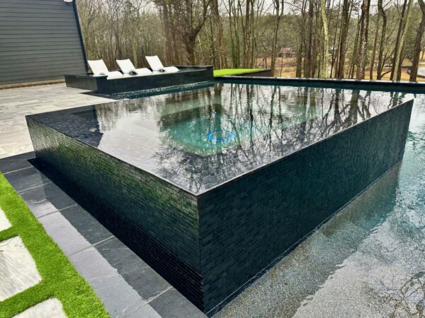 Glass Tile Spa with 360 Degree Views