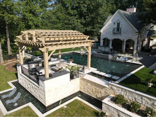 Pool With A Gazebo