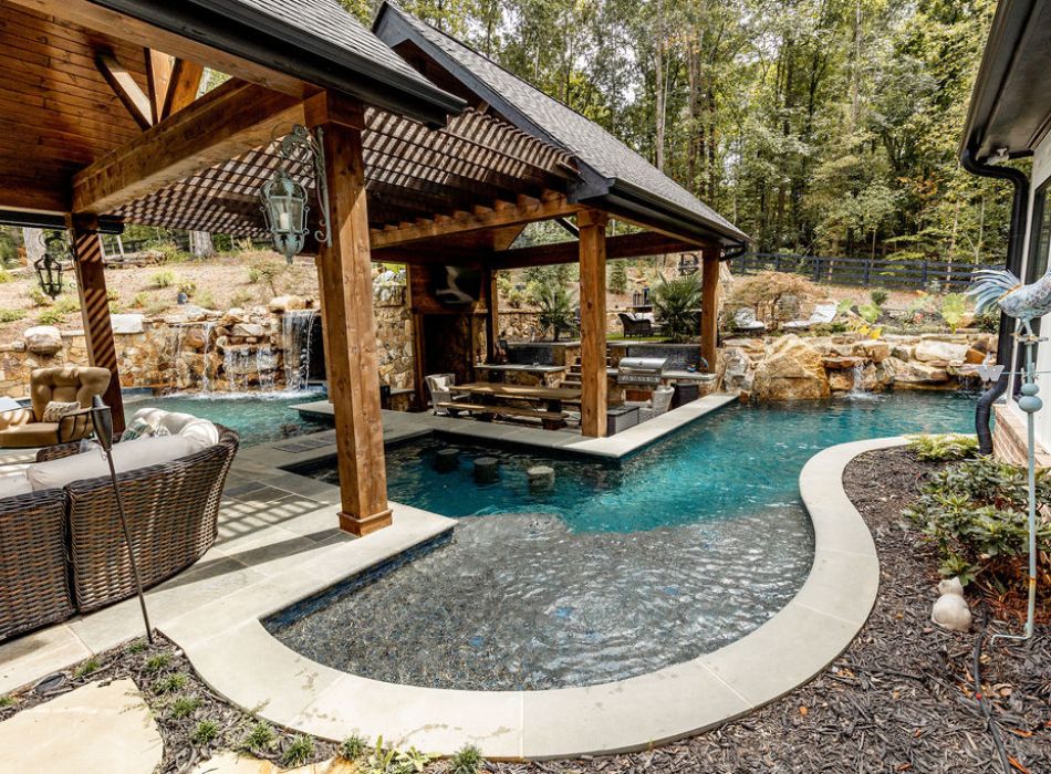 Swimming Pool Designed and Built by Georgia Classic Pool