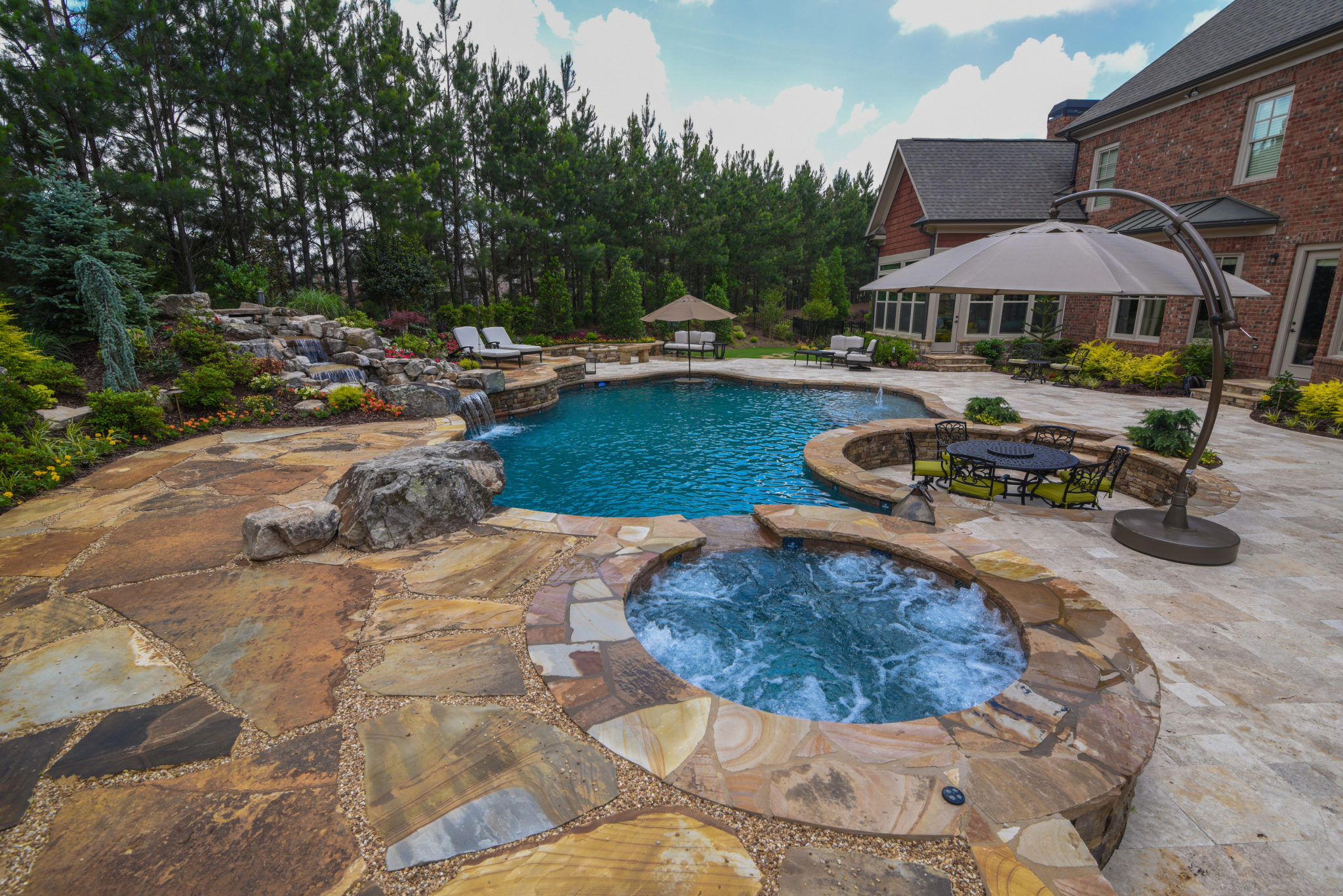 Modern Pool With Scenic View