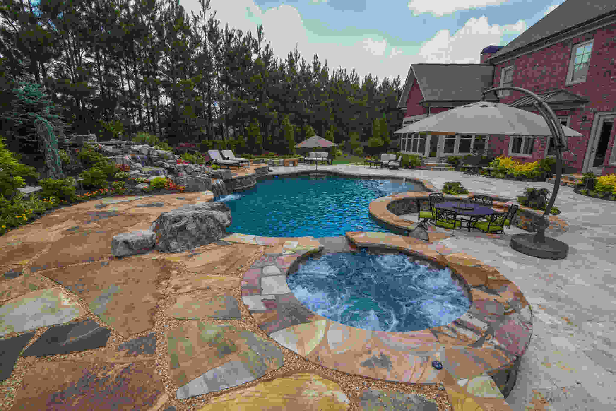 Modern Pool With Scenic View