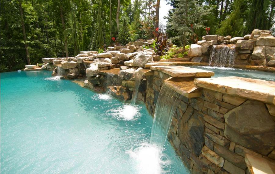 Pool With A Waterfall