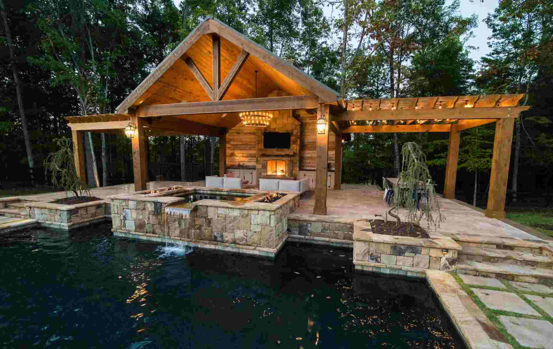 Luxury Cabana And Pool Design By Atlanta Pool Builders