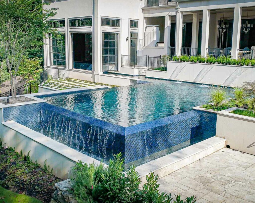 Luxury Pool Designed By A Pool Builder Alpharetta