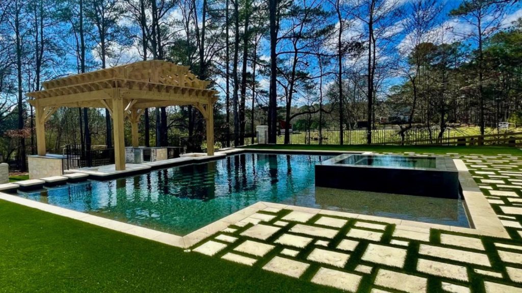 Swimming Pool with Pergola